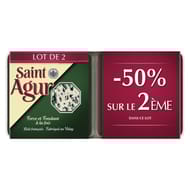 Saint Agur barquette lot 2x125g -50% sur le 2ème