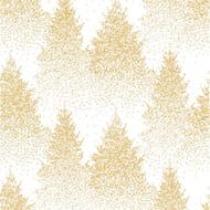 Serviettes x20 deep forest or fond blanc 33x33cm
