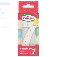 La patelière bougie chiffre 7