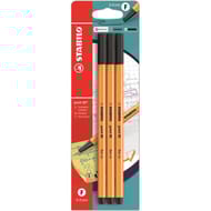 Stabilo 3 stylos feutres point 88 noir pointe fine