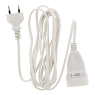 Zenitech prolongateur 6A 2x0.75 mm - 3 m blanc 180g