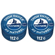 Petit navire thon naturel démarche responsable 2x112g
