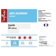 Influx couette 200x200cm anti-acariens