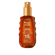 Ambre solaire idéal bronze huile protectrice sublimatrice spf15 spray 150ml
