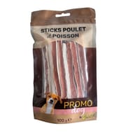 Promo dod sticks poulet et poisson 100g