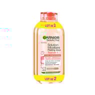 Garnier skinactive solution micellaire peeling doux tout en 1 2 x400ml