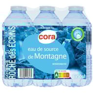 Cora eau de source de montagne roche des écrins 6x50cl