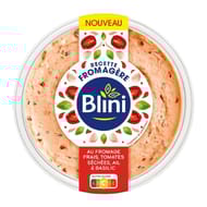 Blini recette fromagère tomates séchées, ail et basilic 150g