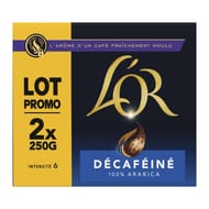 L'or moulu décaféiné 2x250g