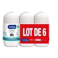 Sanex deodorant roll-on natur protect extra efficacite 6x50ml