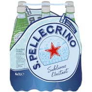 San Pellegrino eau minérale naturelle gazeuse 6x1L
