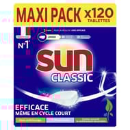Sun tablette lave vaisselle classic x 120 lavages 1.14kg