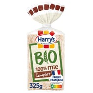 Harry's pain de mie bio sans croûte 100% mie complet 325g
