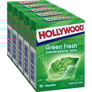 Hollywood menthe verte sans sucre dragées 5x10-70g
