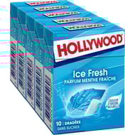 Hollywood ice freshs s/sucres menthe fraiche 5x10d 70g