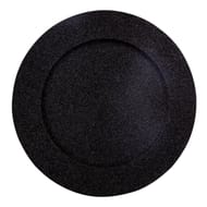 Assiette de présentation paillettes coloris noir
