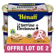 Henaff lot terrine bretonne 2x200g