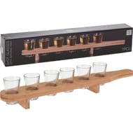 Set verres à liqueur x6 + plateau