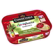 Connetable 1/6 sardines à l'huile de tournesol infusee herbes de provence 115g