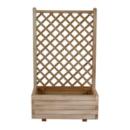 Bac bois treillis 80 cm  x 32 cm H 130 cm - réf 5652