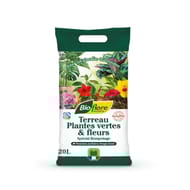 Terreau plantes vertes & fleurs 20 l