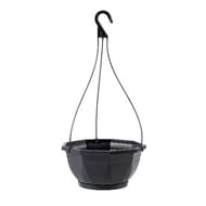 Suspension aeria diam 27cm h47 cm avec soucoupe - gris fonce