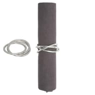 Ronds de serviette cercle dorés x2