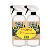 Lot de 2 bidons 2x1 litres repulsif insectes volant et rampants prêt à l'emploi