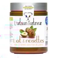 L'artisan tartineur pâte à tartiner lait et noisettes 570g