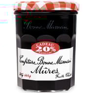 Bonne Maman confiture mûres bocal 370g +20% offert