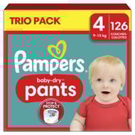Pampers baby dry pants couches maxi taille 4 x126