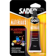 Sader colle plastique rigide tube sous blister 55ml