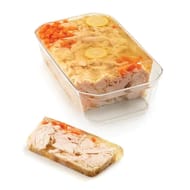 Terrine de poulet en gelée aromatisée au citron