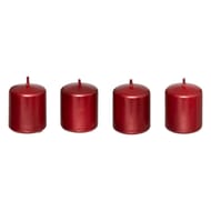 Bougies rouges x4