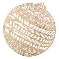 Set de table boule de noël or 38 cm