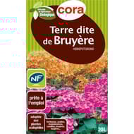 Cora terre dite de bruyère 20 l utilisable en agriculture biologique avec poignées