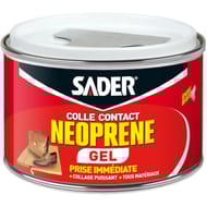 Sader colle contact néoprene gel 250ml boite métal avec spatule