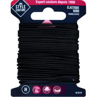 Style couture élastique rond 8m noir