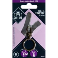 Tirette fermeture adulte Style couture