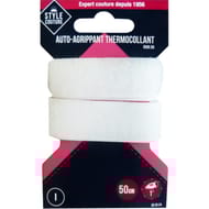 Style couture auto-agrippant thermocollant blanc