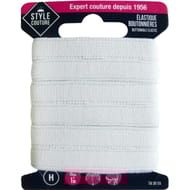 Elastic sp bout blc 1m x 18mm