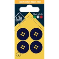 Boutons taill marine 20mm x4 Style Couture