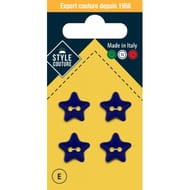 Boutons star 15m x4 Style Couture