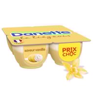Danette le liégeois saveur vanille 4x100g prix choc
