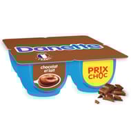 Danette chocolat lait 4x125g prix choc