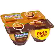 Danette crème dessert caramel salé chocolat 4x125g prix choc