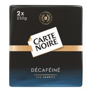 Carte Noire café moulu décaféiné 2x250g
