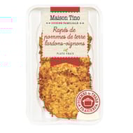 Râpés de pommes de terre lardons et oignons 110gx4 maison tino