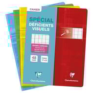 Clairefontaine cahier piqure 170X220 48 pages seyes 90g deficients