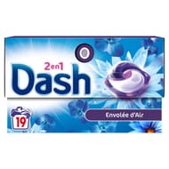 Dash 2 en 1 pods lessive envolée d'air 19 doses 0.381kg